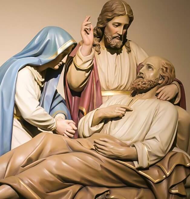 Sculpture of Jesus Healing Sick Man
